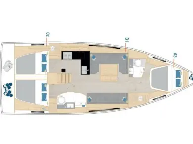 Pronájem lodi Hanse Hanse 410 v Pirovac na Samboatu