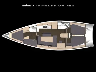 Pronájem Plachetnice v Izola -Elan Impression 45.1
