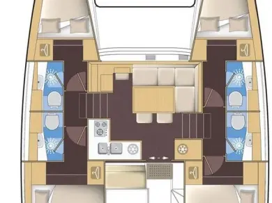 Pronajmout Katamarán se skipperem či ne Lagoon v Kos