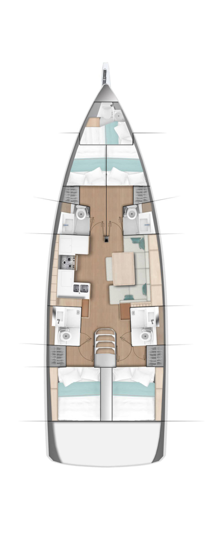 Pronájem jachty v Gouvia -Jeanneau Sun Odyssey 490 na Samboatu