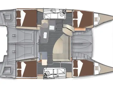 Pronájem jachty v Punat -Fountaine Pajot Lipari 41 na Samboatu