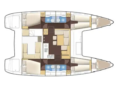 Lagoon Lagoon 400 S2 jednotlivci a charterové společnosti v Sukošan