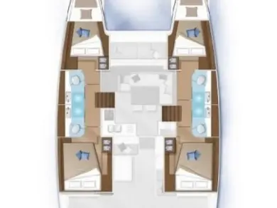 Pronájem lodi Kaštela lákavé ceny Lagoon 40