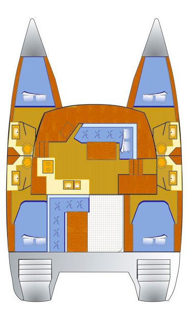 Pronájem jachty v Punat -Fountaine Pajot Lucia 40 na Samboatu