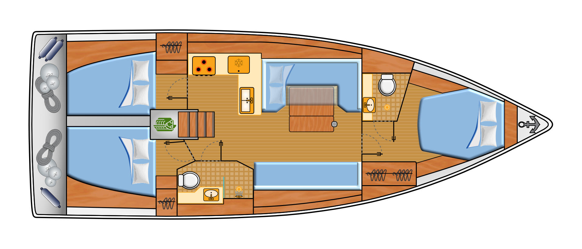 Pronajmout si Hanse Hanse 410 v Pula