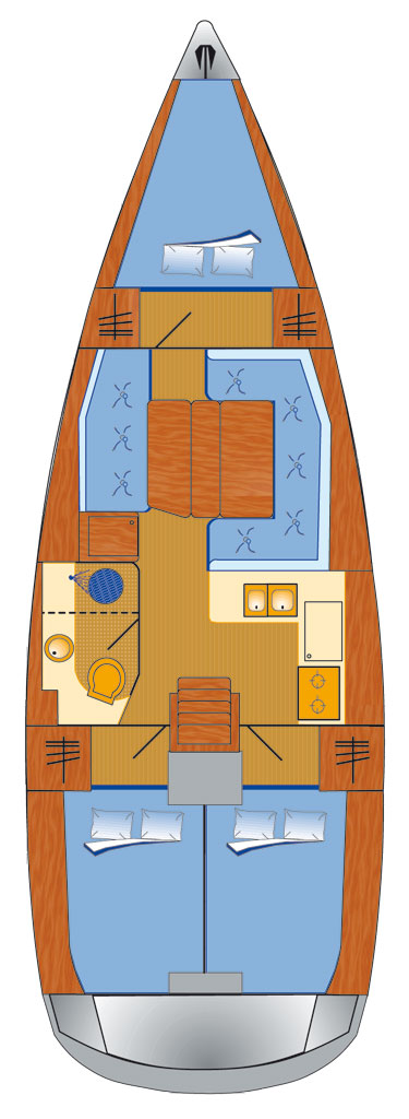 Pronajmout si Jeanneau Sun Odyssey 389 v Rogoznica
