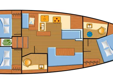 Jeanneau Sun Odyssey 410 jednotlivci a charterové společnosti v Rogoznica