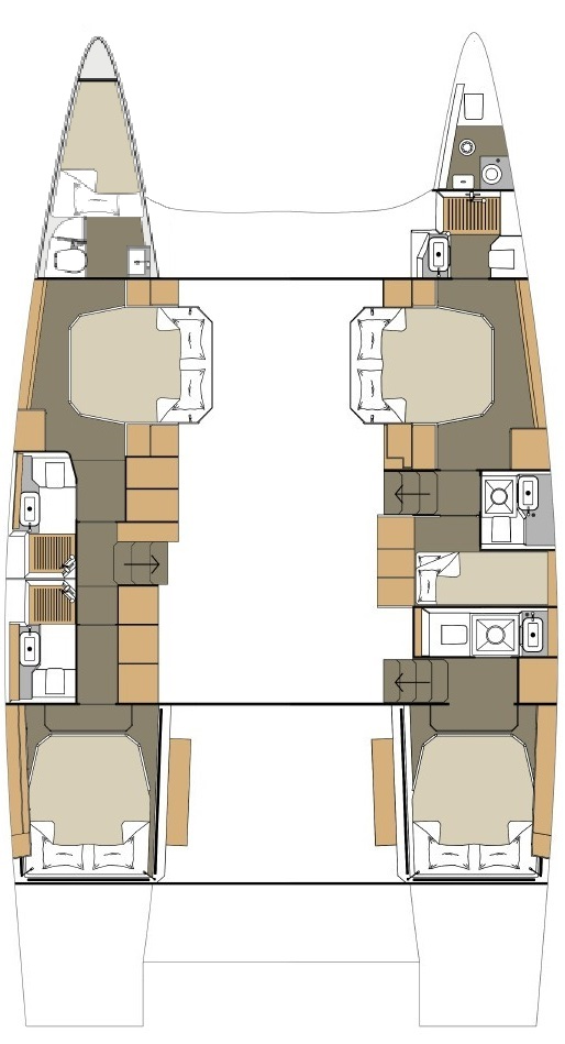 Pronajmout si Dufour Dufour Catamarans 48 Sail v Primošten 