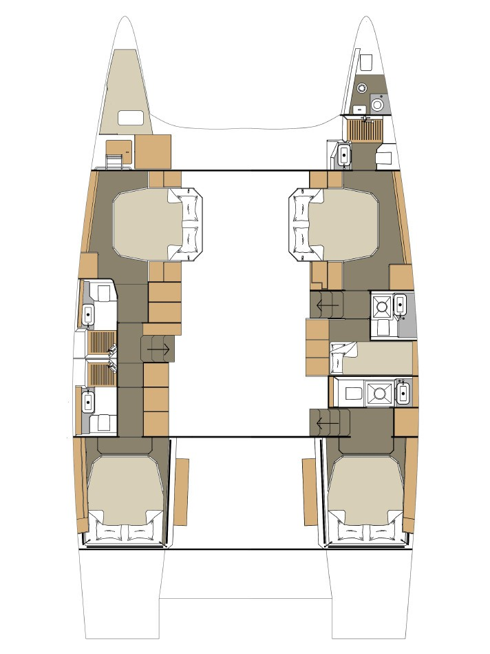 Dufour Dufour Catamarans 48 Sail jednotlivci a charterové společnosti v Primošten 
