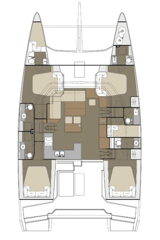 Pronájem lodi Primošten  lákavé ceny Dufour Catamarans 48 Sail