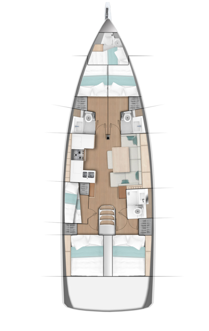 Pronájem jachty v Primošten  -Jeanneau Sun Odyssey 490 na Samboatu