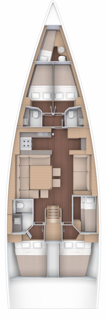 Pronájem Plachetnice v Trogir -Dufour Dufour 56 Exclusive