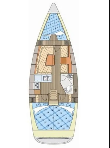 Pronájem lodi Elan Impression 344 v Mali Lošinj na Samboatu