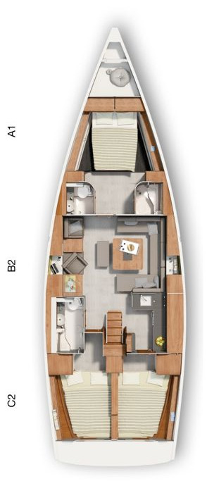 Pronájem Plachetnice v Biograd Na Moru -Hanse Hanse 455