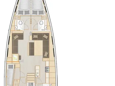 Pronájem lodi Trogir lákavé ceny Hanse 548