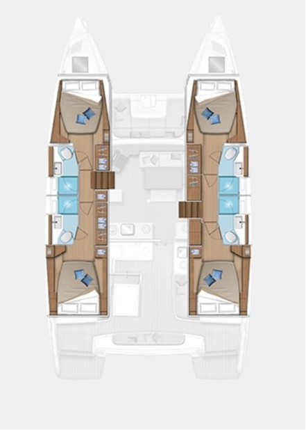 Pronájem lodi Lagoon Lagoon 46 v Trogir na Samboatu