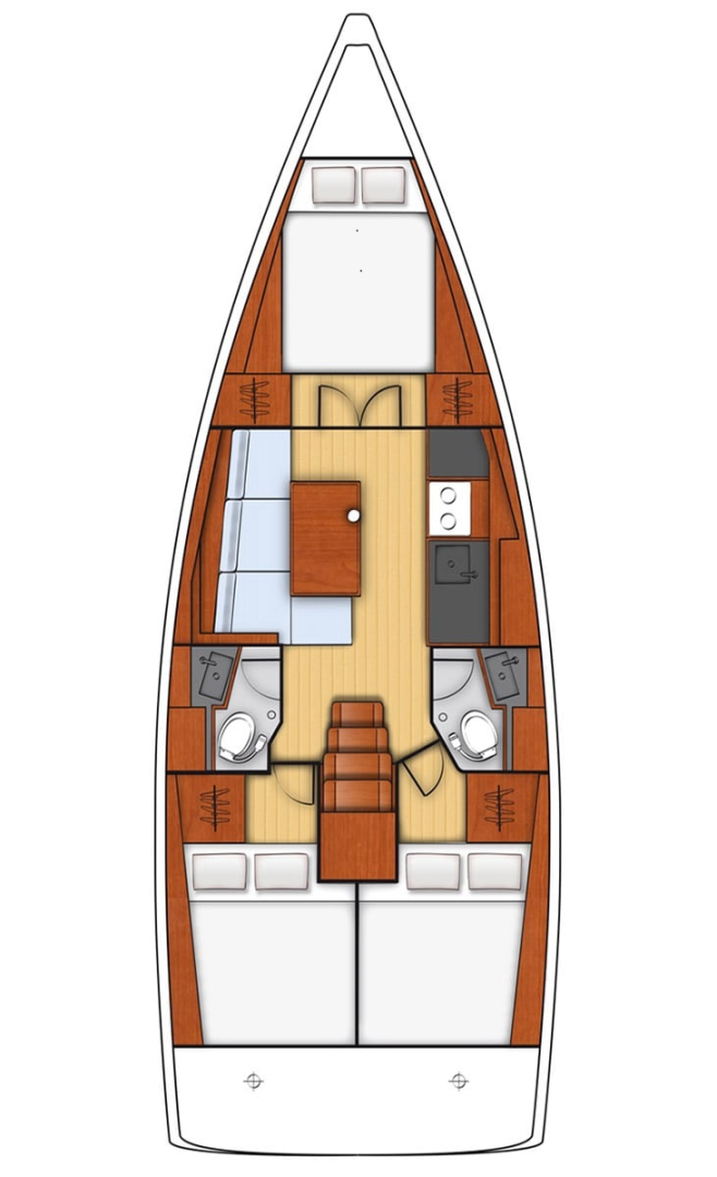 Pronájem Plachetnice v Komolac -Bénéteau Oceanis 38.1