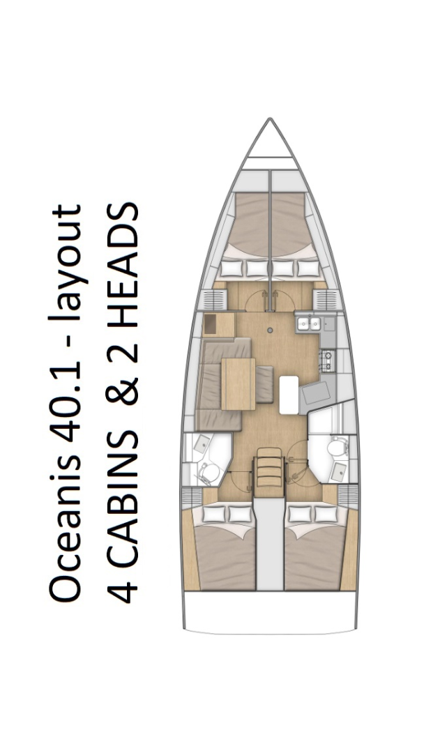 Pronajmout si Bénéteau Oceanis 40.1 v Pomer