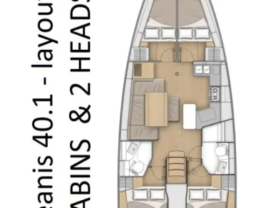 Pronajmout si Bénéteau Oceanis 40.1 v Pomer
