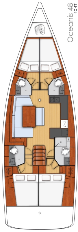 Pronájem jachty v Split -Bénéteau Oceanis 48 na Samboatu