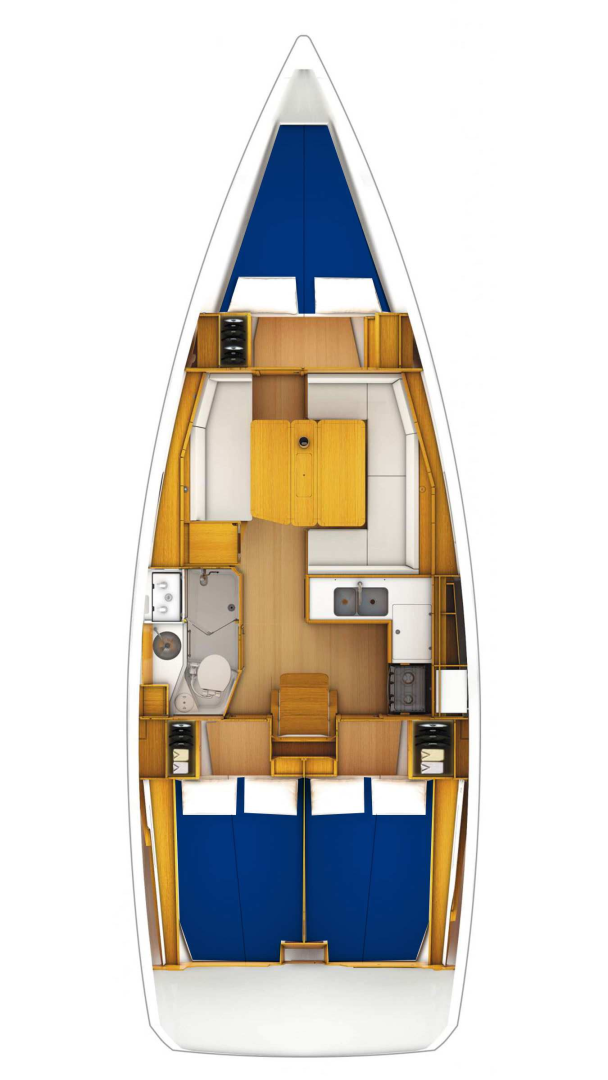 Jeanneau Sun Odyssey 389 jednotlivci a charterové společnosti v Mali Lošinj
