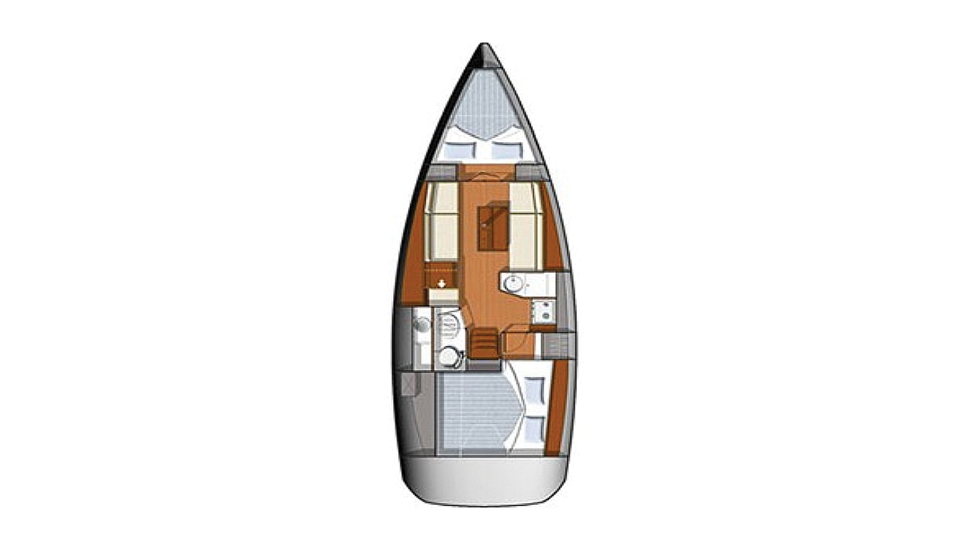 Jeanneau Sun Odyssey 33i jednotlivci a charterové společnosti v Gouvia