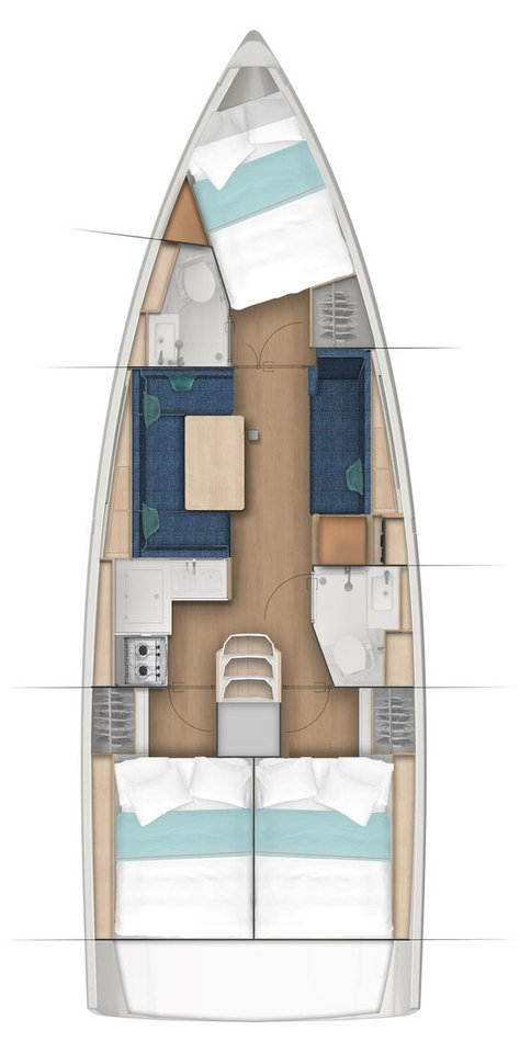 Pronájem lodi Komolac lákavé ceny Sun Odyssey 410