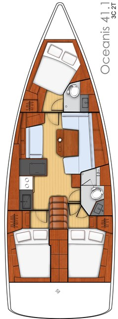 Pronájem Plachetnice v Alimos -Bénéteau Oceanis 41.1