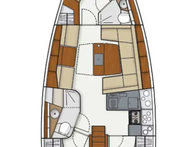 Pronájem lodi Biograd Na Moru lákavé ceny Hanse 415