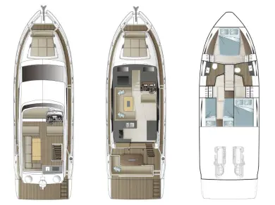 Pronájem jachty v Kaštela -Sealine Sealine F430 na Samboatu