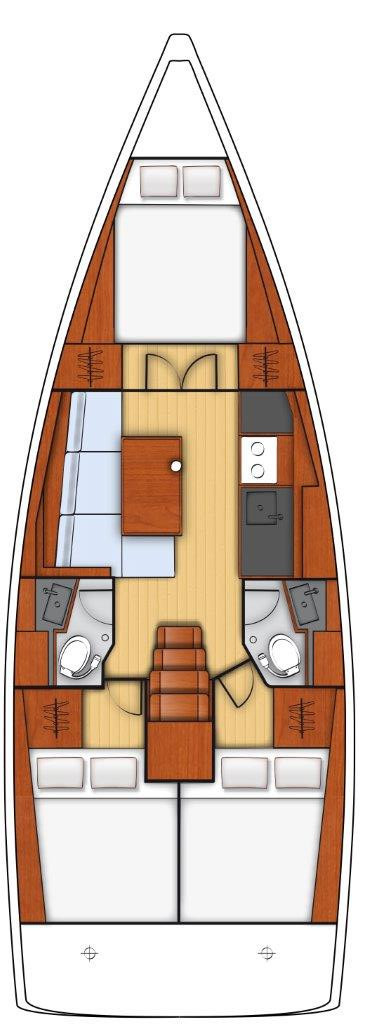 Pronajmout si Bénéteau Oceanis 38 v Sukošan