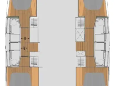 Pronájem Katamarán Fountaine Pajot s licencí