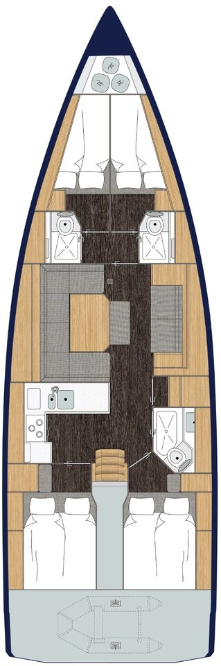Pronájem Plachetnice v Göcek  -Bavaria Bavaria C45