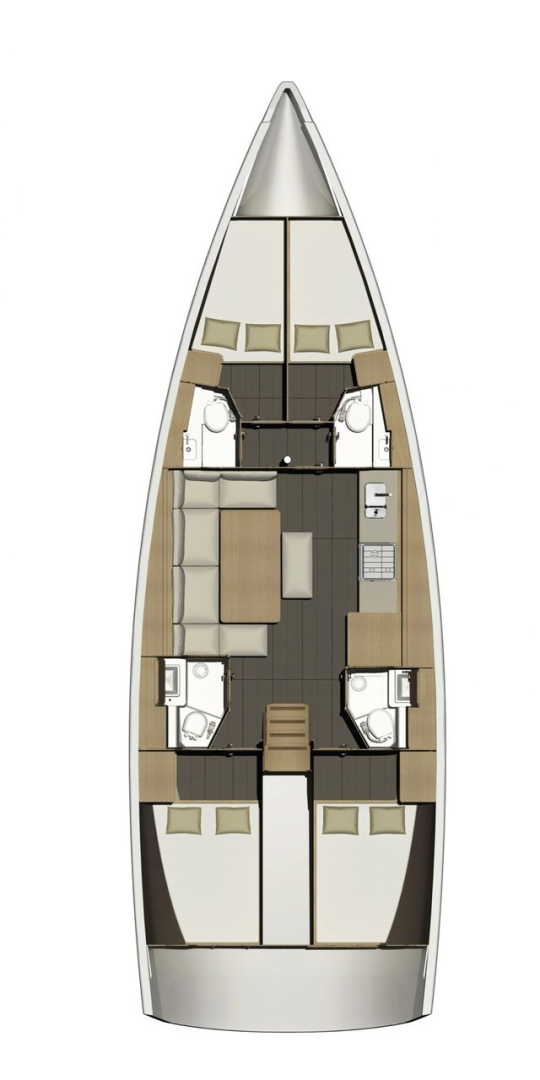 Pronájem lodi Dufour Dufour 460 Grand Large v Kaštela na Samboatu