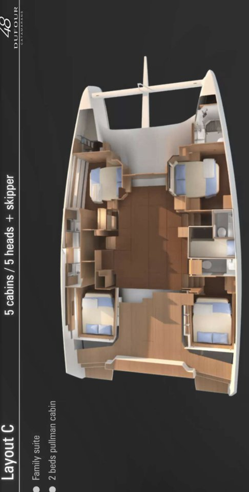 Pronájem jachty v Pirovac -Dufour Dufour Catamarans 48 Sail na Samboatu