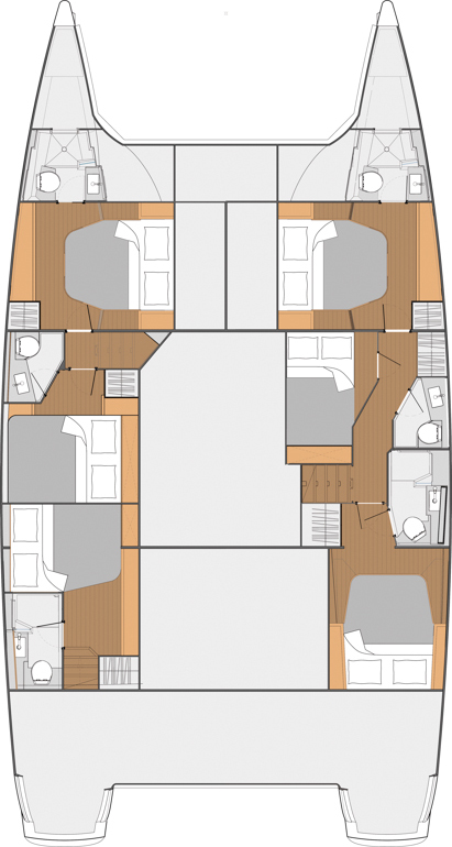 Pronajmout Katamarán se skipperem či ne Fountaine Pajot v Trogir