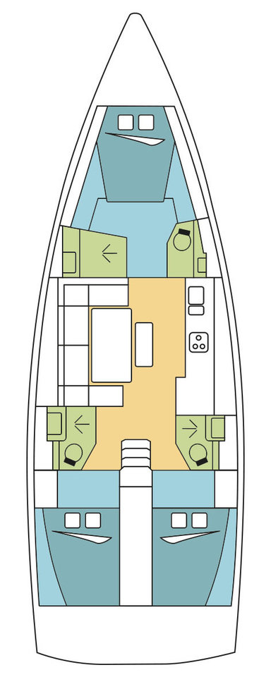 Pronájem Plachetnice v Zaton -Dufour Dufour 460 Grand Large