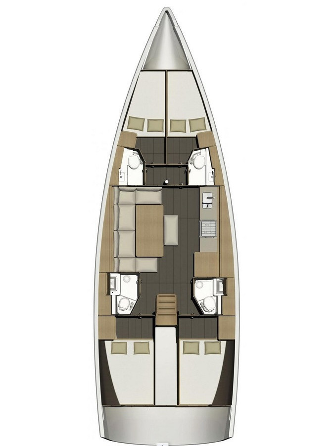 Pronájem Plachetnice v Donji Seget -Dufour Dufour 460 Grand Large