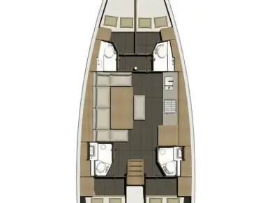 Pronájem Plachetnice v Donji Seget -Dufour Dufour 460 Grand Large