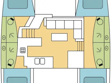 Pronájem Katamarán v Alimos -Fountaine Pajot Elba 45