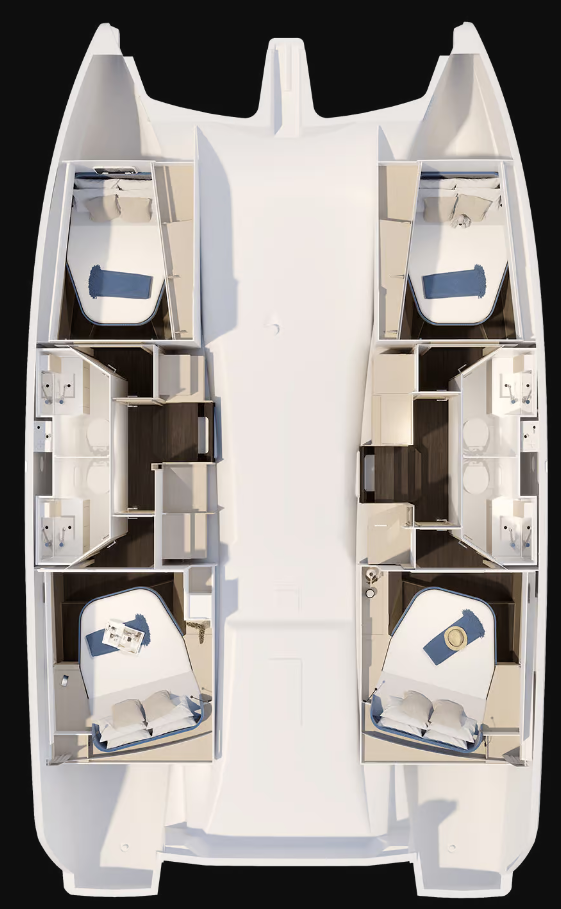 Pronájem jachty v Saint-Mandrier-sur-Mer -Fountaine Pajot Fountaine Pajot FP 41 Quatuor 4 na Samboatu