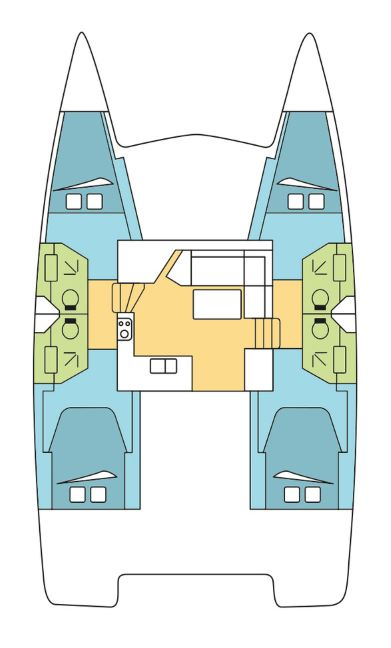 Pronájem Katamarán Fountaine Pajot s licencí