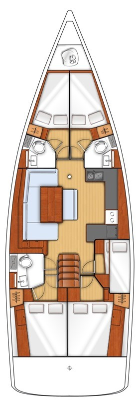 Pronájem Plachetnice v Gouvia -Bénéteau Oceanis 48