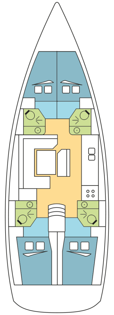 Pronajmout si Jeanneau Sun Odyssey 479 v Zaton
