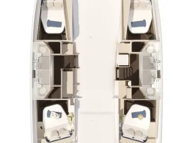 Pronajmout si Fountaine Pajot Fountaine Pajot FP 44 Quatuor - 4 + 2 cab. v Pula