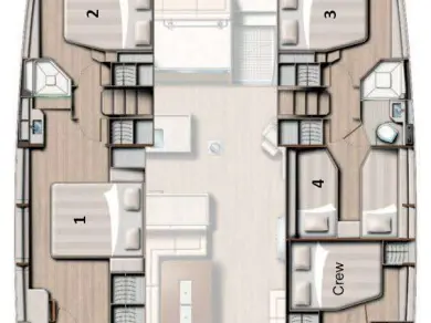 Pronájem lodi Salerno lákavé ceny Bali 5.4