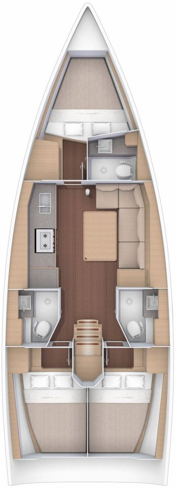 Pronájem lodi Rhodos lákavé ceny Dufour 390 GL