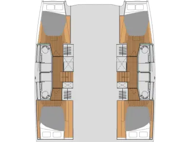 Pronájem Katamarán Fountaine Pajot s licencí