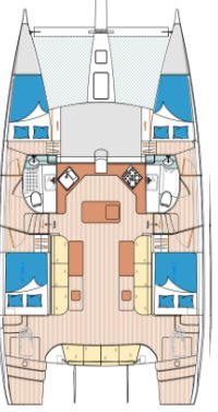 Pronájem Katamarán Island Spirit Yachts s licencí