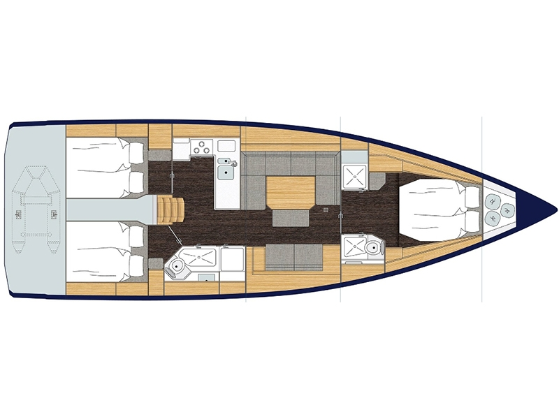 Pronájem Plachetnice v Primošten  -Bavaria Bavaria C45